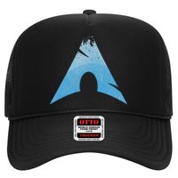 Linux Lovers Arch Linux Vintage Worn Logo Open Source Os Trucker Hat