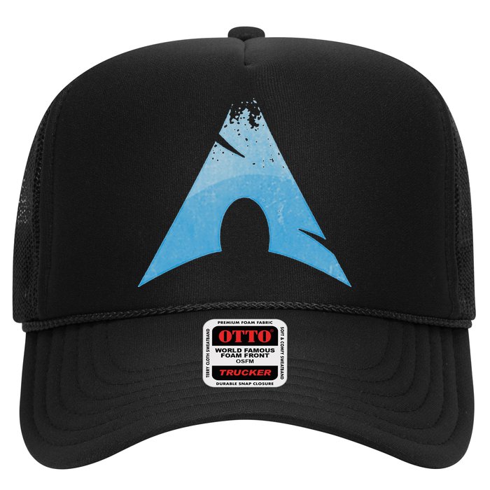 Linux Lovers Arch Linux Vintage Worn Logo Open Source Os Trucker Hat