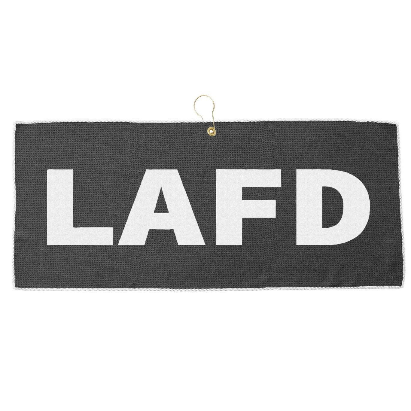 Lafd Large Microfiber Waffle Golf Towel