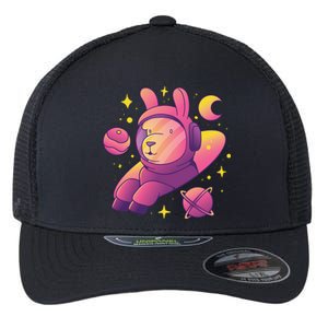 Llama Astronaut Flexfit Unipanel Trucker Cap