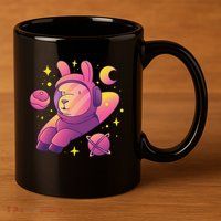 Llama Astronaut 11oz C Handle Ceramic Mug