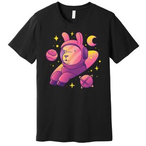 Llama Astronaut Premium T-Shirt