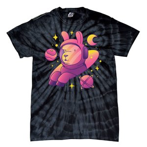 Llama Astronaut Tie-Dye T-Shirt