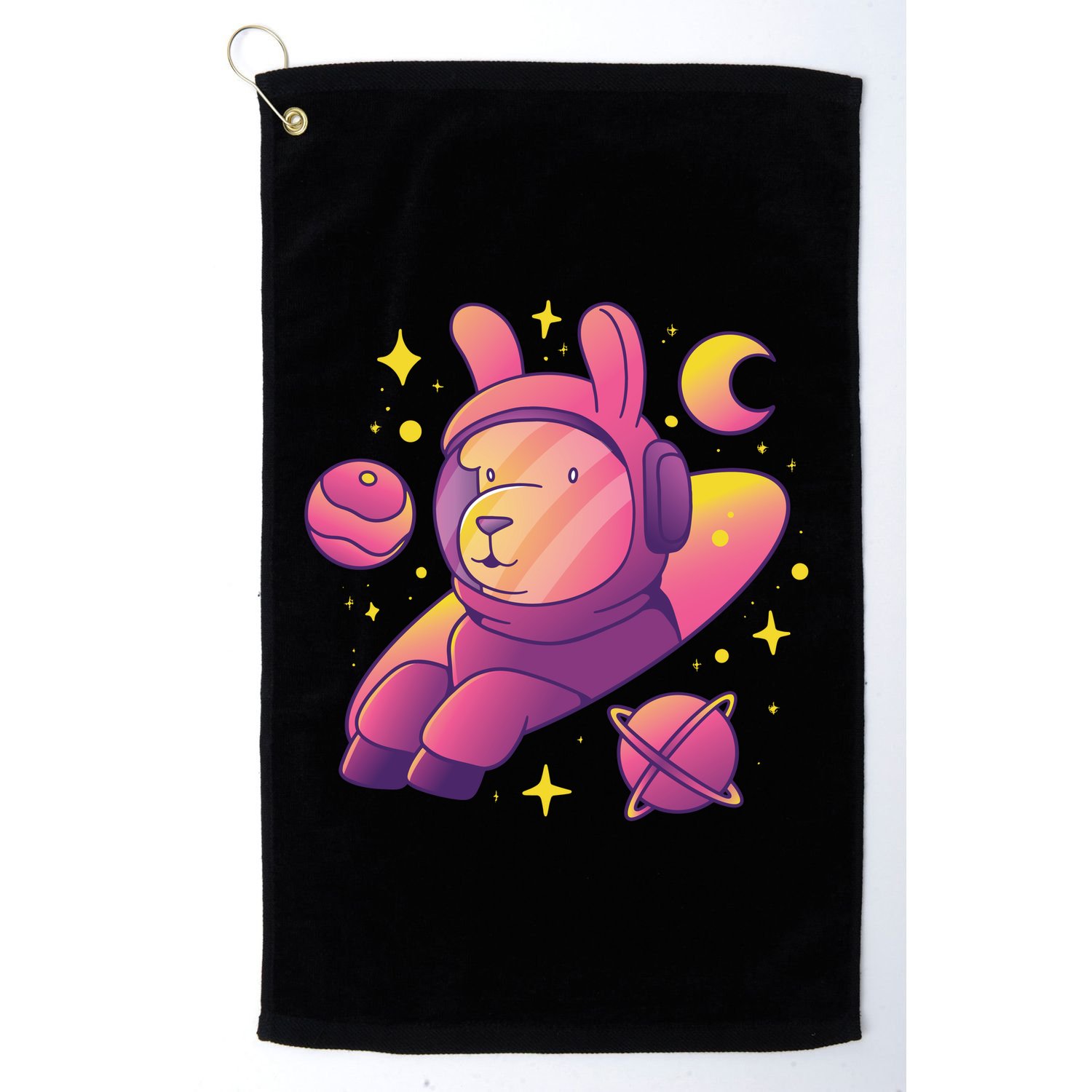 Llama Astronaut Golf Towel