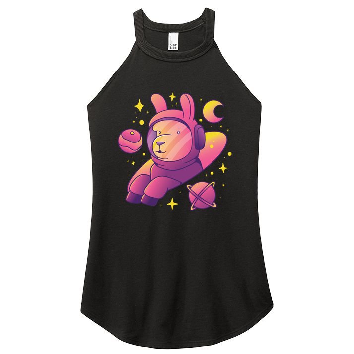 Llama Astronaut Women's Perfect Tri Rocker Tank