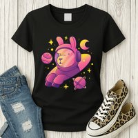 Llama Astronaut Womens T-Shirt
