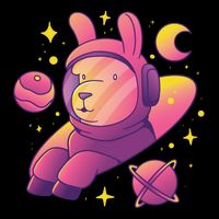 Llama Astronaut Womens T-Shirt