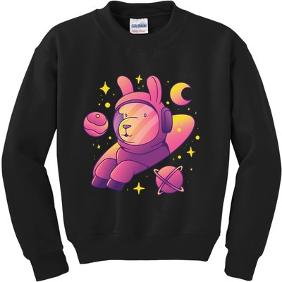 Llama Astronaut Kids Sweatshirt