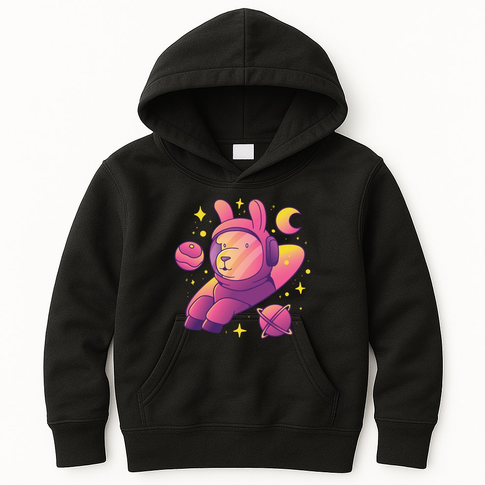 Llama Astronaut Kids Hoodie