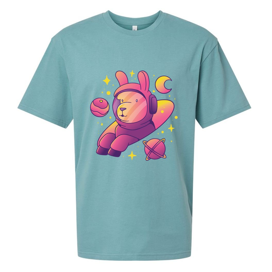 Llama Astronaut Sueded Cloud Jersey T-Shirt