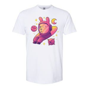 Llama Astronaut Softstyle CVC T-Shirt