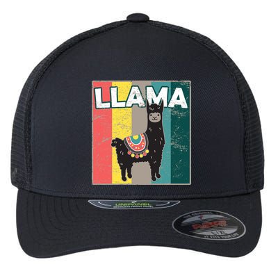 Llama Retro Flexfit Unipanel Trucker Cap