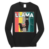 Llama Retro Long Sleeve Shirt