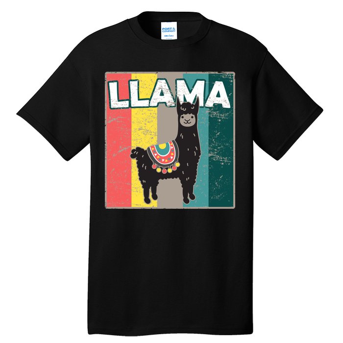 Llama Retro Tall T-Shirt