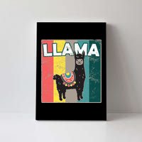 Llama Retro Canvas