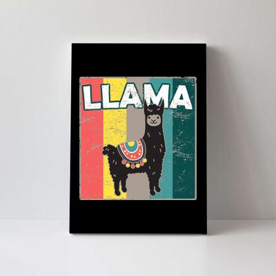 Llama Retro Canvas