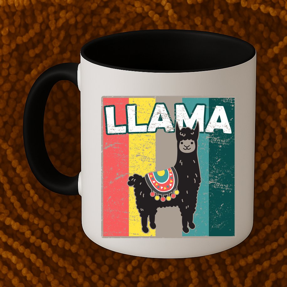 Llama Retro Mug