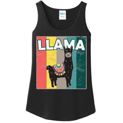 Llama Retro Ladies Essential Tank