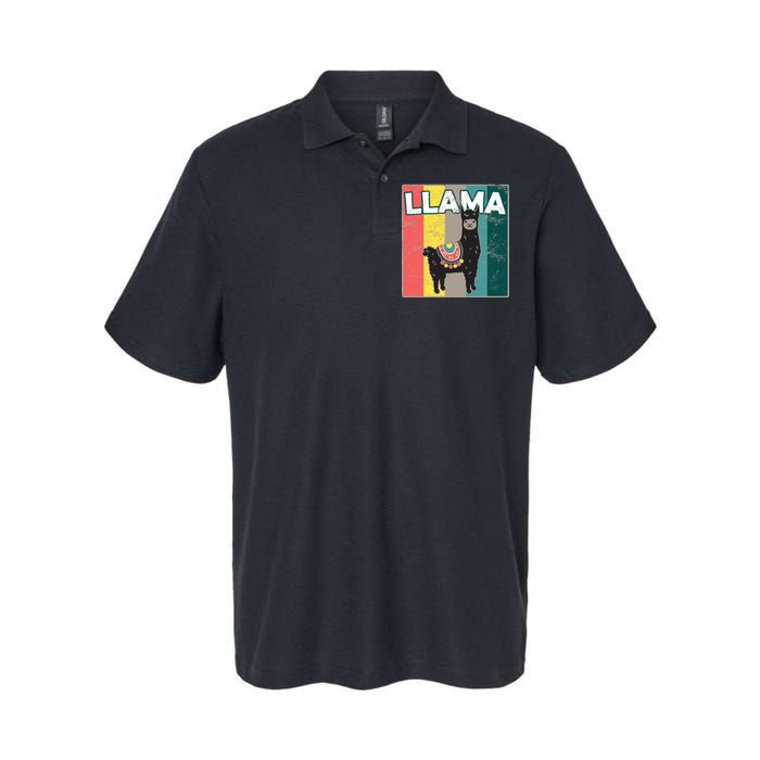 Llama Retro Softstyle Adult Sport Polo