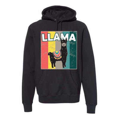 Llama Retro Premium Hoodie