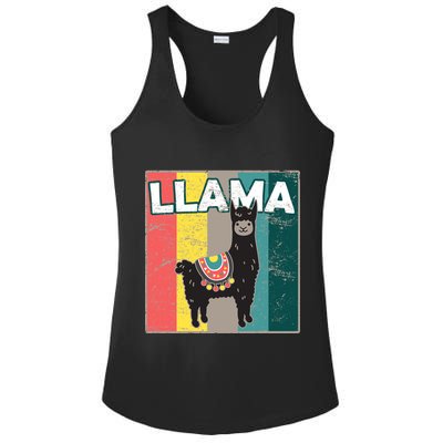 Llama Retro Ladies PosiCharge Competitor Racerback Tank