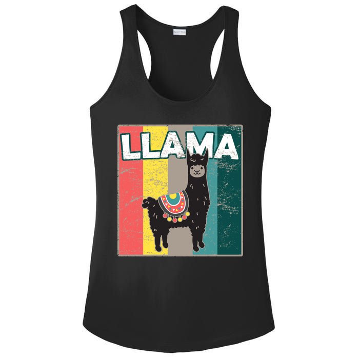 Llama Retro Ladies PosiCharge Competitor Racerback Tank