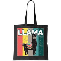 Llama Retro Tote Bag