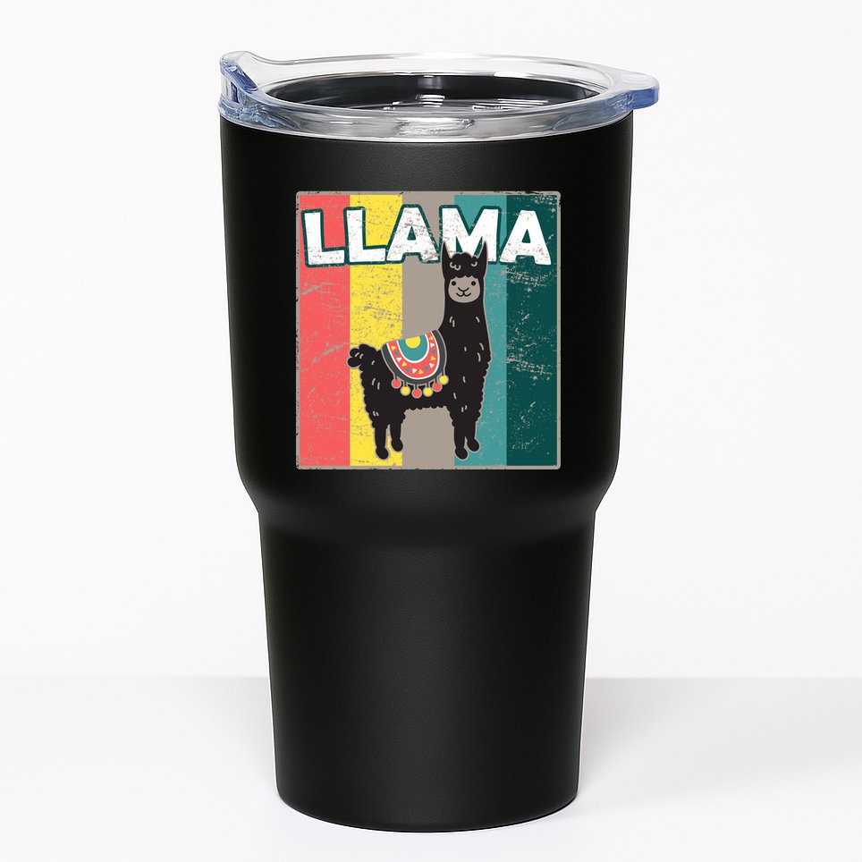 Llama Retro Tumbler