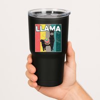 Llama Retro Tumbler