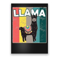 Llama Retro Poster