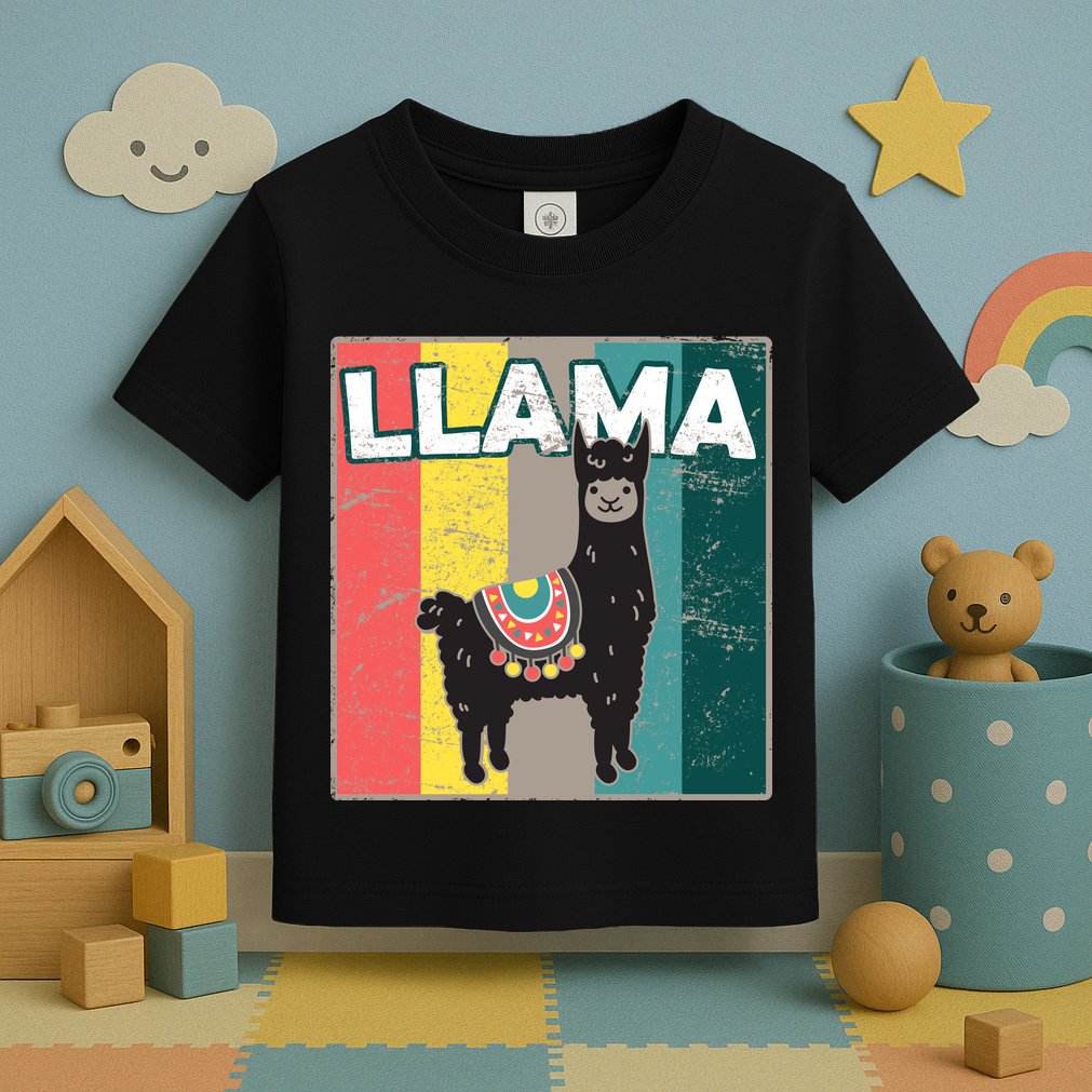 Llama Retro Toddler T-Shirt