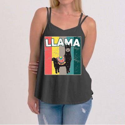 Llama Retro Women's Strappy Tank