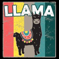 Llama Retro Wool Snapback Cap