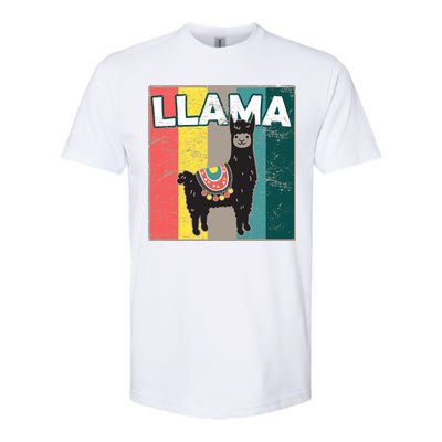 Llama Retro Softstyle CVC T-Shirt