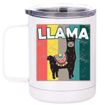 Llama Retro 12 oz Stainless Steel Tumbler Cup