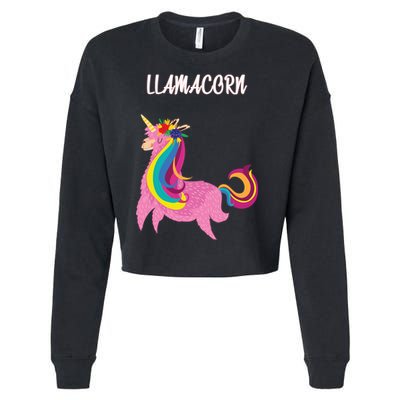 Llamacorn Cropped Pullover Crew