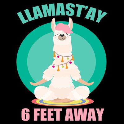 Llamast'ay 6 Feet Away Funny Social Distancing T-Shirt