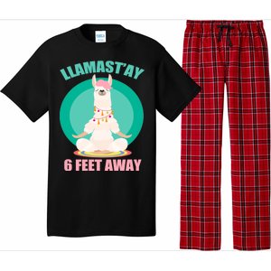 Llamast'ay 6 Feet Away Funny Social Distancing Pajama Set