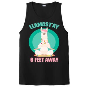 Llamast'ay 6 Feet Away Funny Social Distancing PosiCharge Competitor Tank