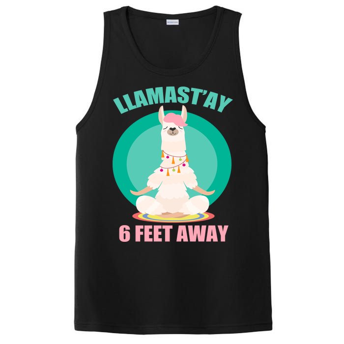 Llamast'ay 6 Feet Away Funny Social Distancing PosiCharge Competitor Tank