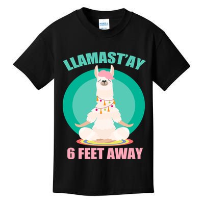 Llamast'ay 6 Feet Away Funny Social Distancing Kids T-Shirt