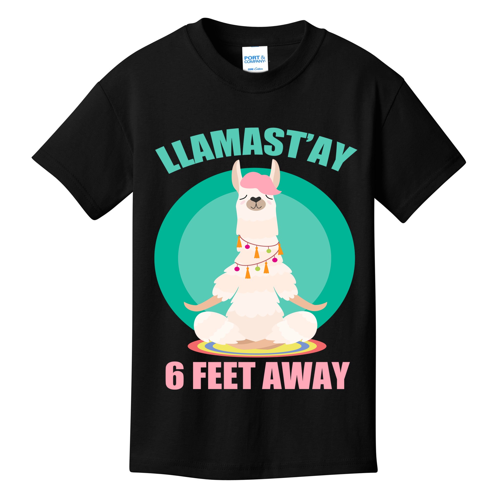 Llamast'ay 6 Feet Away Funny Social Distancing Kids T-Shirt