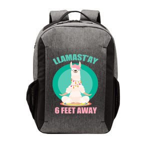 Llamast'ay 6 Feet Away Funny Social Distancing Vector Backpack