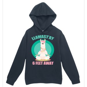 Llamast'ay 6 Feet Away Funny Social Distancing Urban Pullover Hoodie