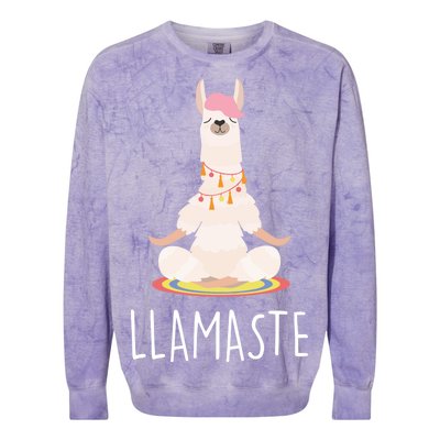 Llamaste Funny Lama Colorblast Crewneck Sweatshirt