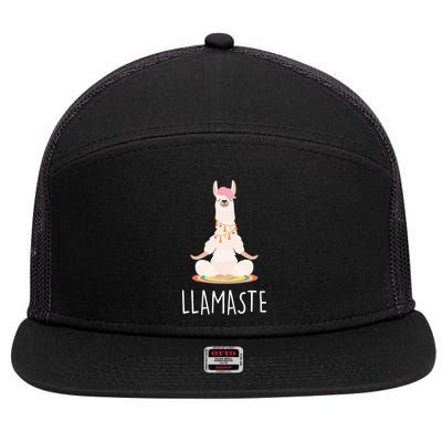 Llamaste Funny Lama 7 Panel Mesh Trucker Snapback Hat