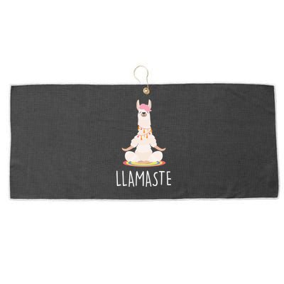 Llamaste Funny Lama Large Microfiber Waffle Golf Towel