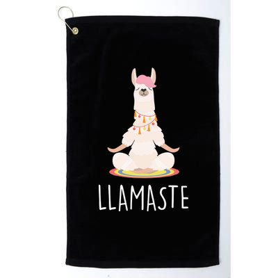 Llamaste Funny Lama Platinum Collection Golf Towel