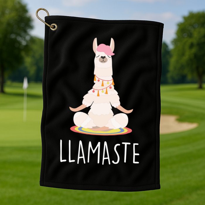 Llamaste Funny Lama Golf Towel