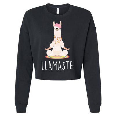 Llamaste Funny Lama Cropped Pullover Crew